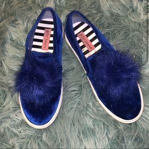 Betsy Johnson Royal Blue Slip Ons